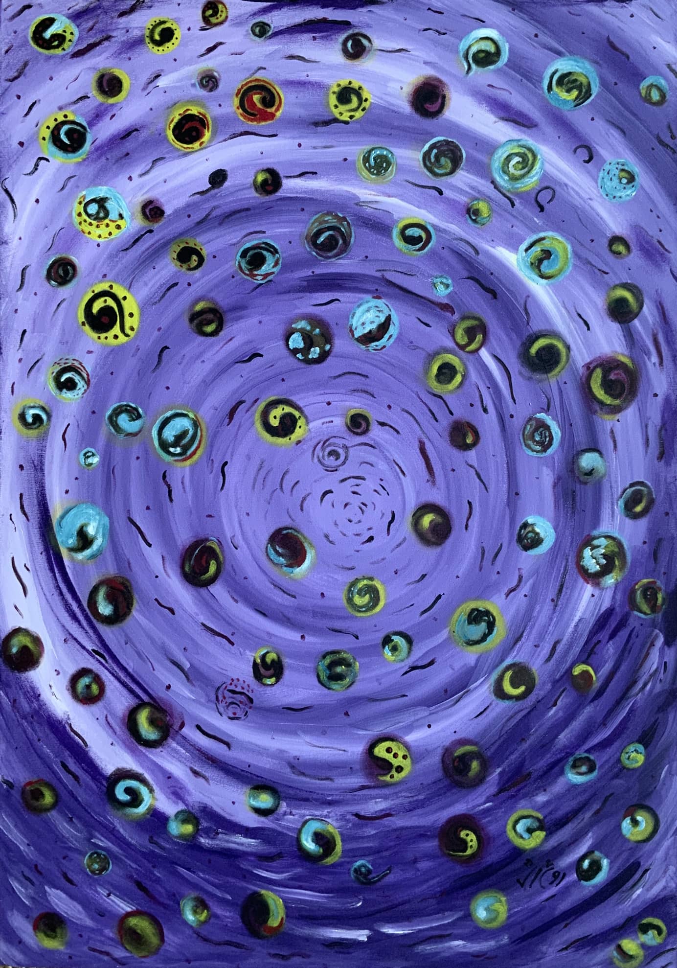 Acrylic painting by Sepehr Roshanshomal