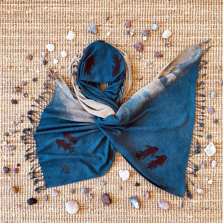 Natural dye on cotton fabric painting by Sepehr Roshanshomal